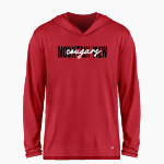 Mountain View Cougars BSN SPORTS Men's Ultimate Long Sleeve Performance Hoodie Tee Front Thumbnail