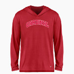 CARDINAL HIGH SCHOOL HUSKIES BSN SPORTS Men's Ultimate Long Sleeve Performance Hoodie Tee Front Thumbnail