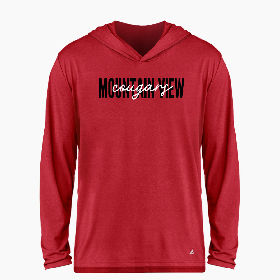 Mountain View Cougars BSN SPORTS Men's Ultimate Long Sleeve Performance Hoodie Tee