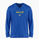 BACON ACADEMY BOBCATS BSN SPORTS Men's Ultimate Long Sleeve Performance Hoodie Tee Front Thumbnail