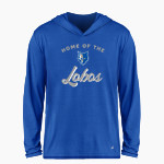 LEHMAN HIGH SCHOOL LOBOS BSN SPORTS Men's Ultimate Long Sleeve Performance Hoodie Tee Front Thumbnail