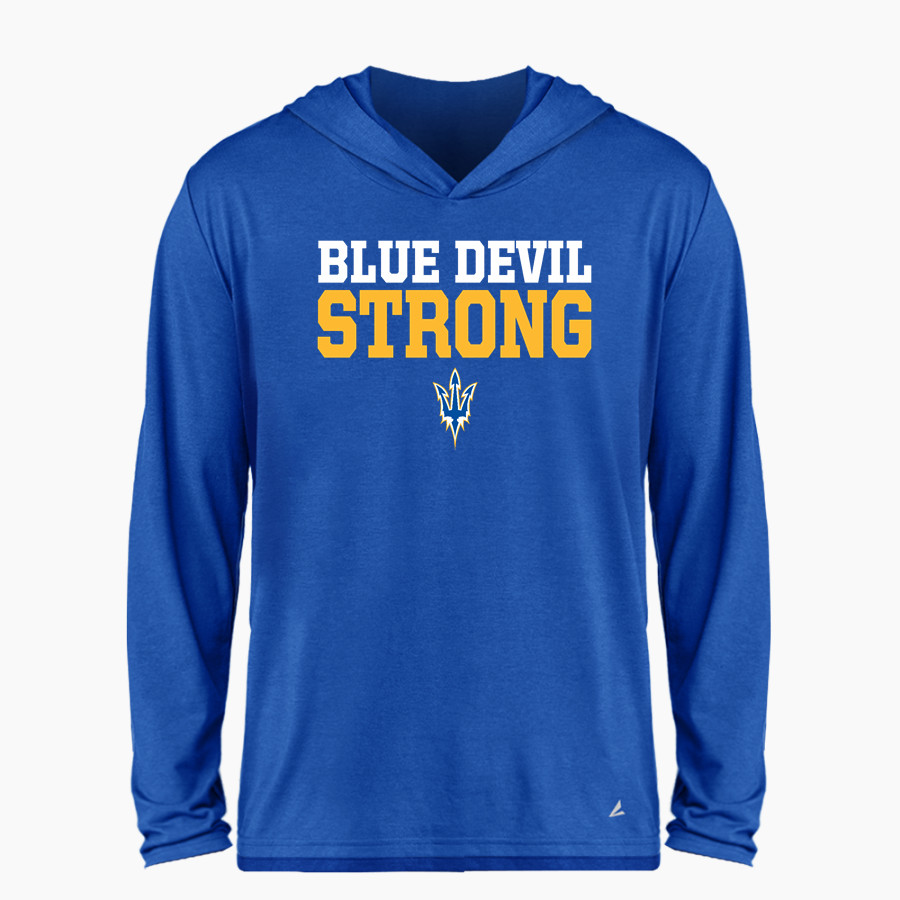 Warren Blue Devils <span class="pdp-name-mascot">Warren Blue Devils</span> BSN SPORTS Men's Ultimate Long Sleeve Performance Hoodie Tee