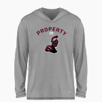 BERTHOUD HIGH SCHOOL SPARTANS BSN SPORTS Men's Ultimate Long Sleeve Performance Hoodie Tee Front Thumbnail