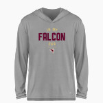 WM E GRADY VOC TECH SCHOOL FALCONS BSN SPORTS Men's Ultimate Long Sleeve Performance Hoodie Tee Front Thumbnail