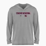 EDMOND MEMORIAL HIGH SCHOOL BULLDOGS <span class="pdp-name-mascot">EDMOND MEMORIAL BULLDOGS</span> BSN SPORTS Men's Ultimate Long Sleeve Performance Hoodie Tee Front Thumbnail