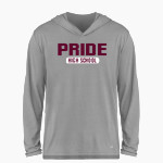 Pride Lions BSN SPORTS Men's Ultimate Long Sleeve Performance Hoodie Tee Front Thumbnail