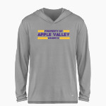 Apple Valley Knights BSN SPORTS Men's Ultimate Long Sleeve Performance Hoodie Tee Front Thumbnail