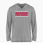 MacArthur Generals <span class="pdp-name-mascot">MACARTHUR HIGH SCHOOL Generals</span> BSN SPORTS Men's Ultimate Long Sleeve Performance Hoodie Tee Front Thumbnail
