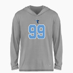 Perry Meridian Falcons BSN SPORTS Men's Ultimate Long Sleeve Performance Hoodie Tee Front Thumbnail