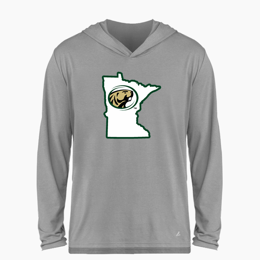 Bemidji State Athletics <span class="pdp-name-mascot">Bemidji State Beavers</span> BSN SPORTS Men's Ultimate Long Sleeve Performance Hoodie Tee