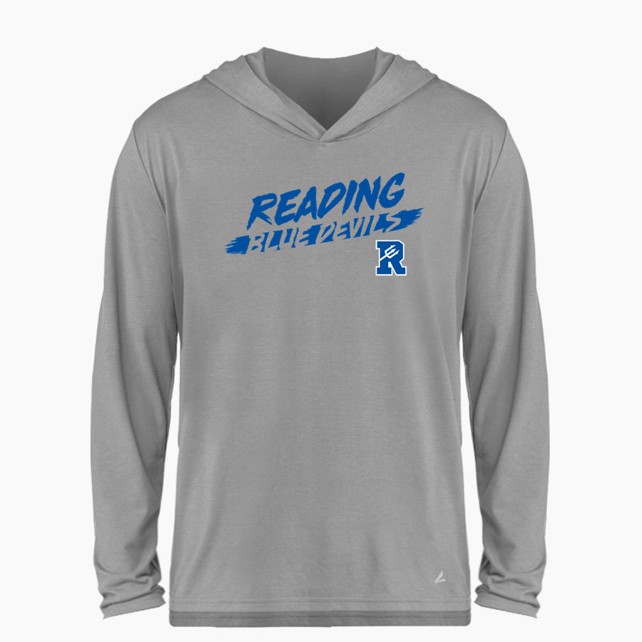 READING SENIOR HIGH SCHOOL BLUE DEVILS <span class="pdp-name-mascot">READING BLUE DEVILS</span> BSN SPORTS Men's Ultimate Long Sleeve Performance Hoodie Tee