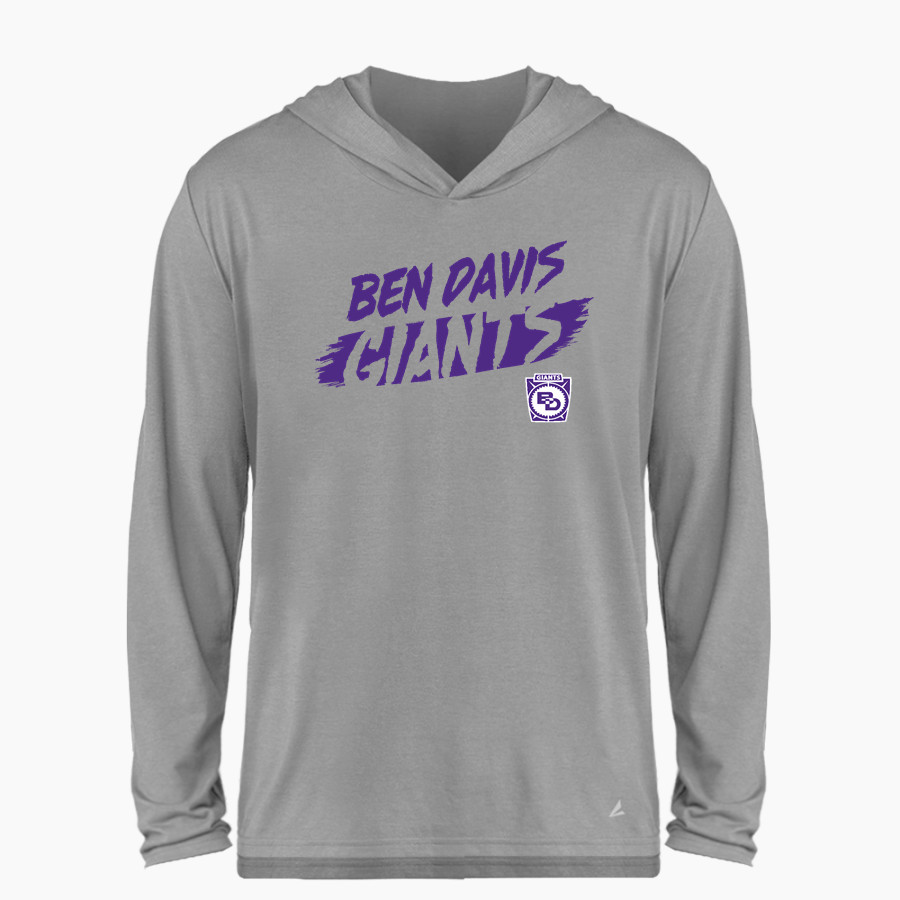 Ben Davis Giants BSN SPORTS Men's Ultimate Long Sleeve Performance Hoodie Tee