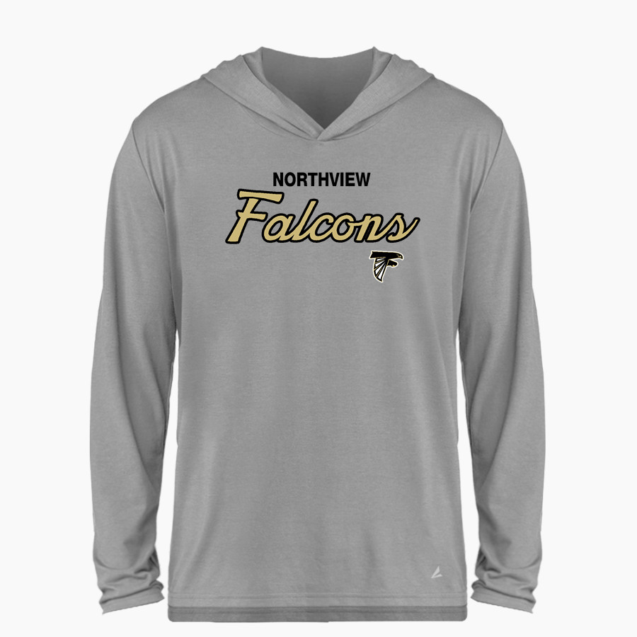 Northview Falcons BSN SPORTS Men's Ultimate Long Sleeve Performance Hoodie Tee