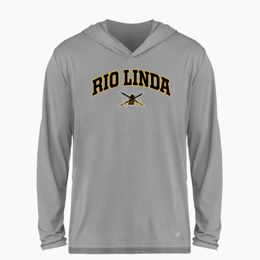 RIO LINDA HIGH SCHOOL KNIGHTS <span class="pdp-name-mascot">RIO LINDA KNIGHTS</span> BSN SPORTS Men's Ultimate Long Sleeve Performance Hoodie Tee