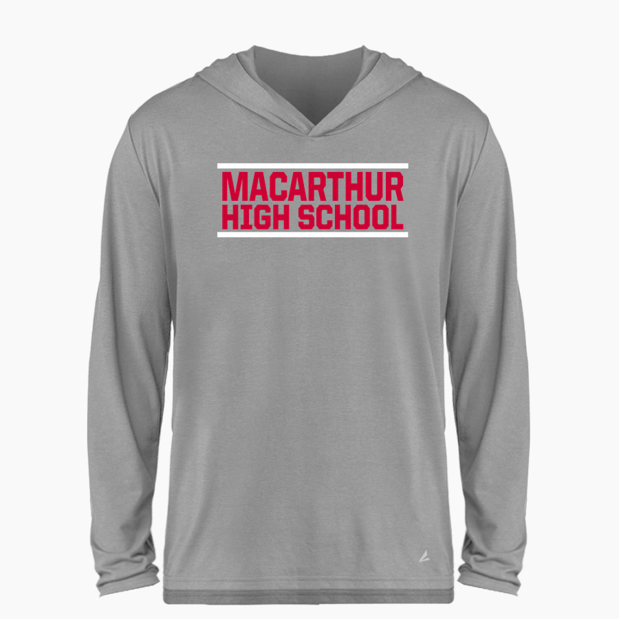 MacArthur Generals <span class="pdp-name-mascot">MACARTHUR HIGH SCHOOL Generals</span> BSN SPORTS Men's Ultimate Long Sleeve Performance Hoodie Tee