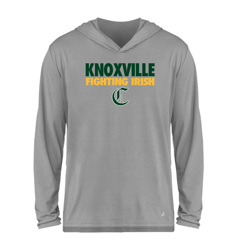 KNOXVILLE CATHOLIC HIGH SCHOOL FIGHTING IRISH <span class="pdp-name-mascot">KNOXVILLE FIGHTING IRISH</span> BSN SPORTS Men's Ultimate Long Sleeve Performance Hoodie Tee