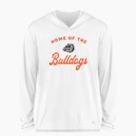 NOTTINGHAM HIGH SCHOOL BULLDOGS BSN SPORTS Men's Ultimate Long Sleeve Performance Hoodie Tee Front Thumbnail