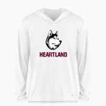 Heartland Huskie <span class="pdp-name-mascot">Heartland Community Schools Huskies</span> BSN SPORTS Men's Ultimate Long Sleeve Performance Hoodie Tee Front Thumbnail