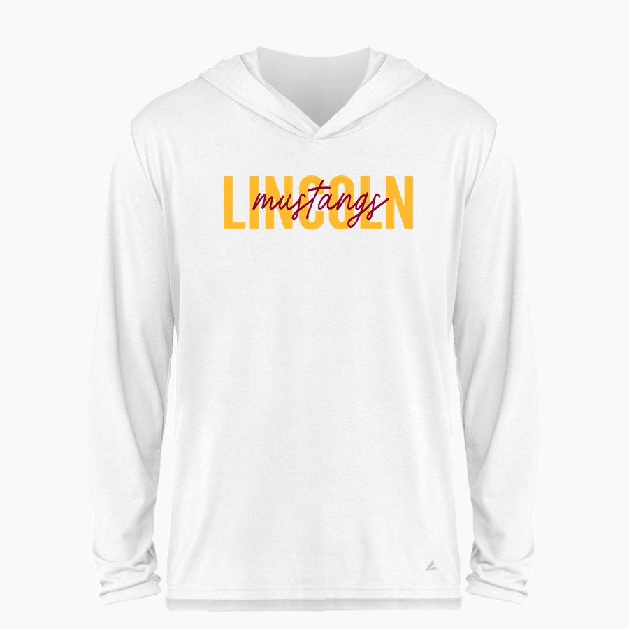 Lincoln Mustangs <span class="pdp-name-mascot">Lincoln Mustangs</span> BSN SPORTS Men's Ultimate Long Sleeve Performance Hoodie Tee