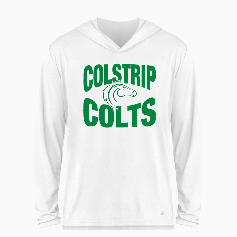COLSTRIP HIGH SCHOOL COLTS <span class="pdp-name-mascot">COLSTRIP COLTS/FILLIES</span> BSN SPORTS Men's Ultimate Long Sleeve Performance Hoodie Tee