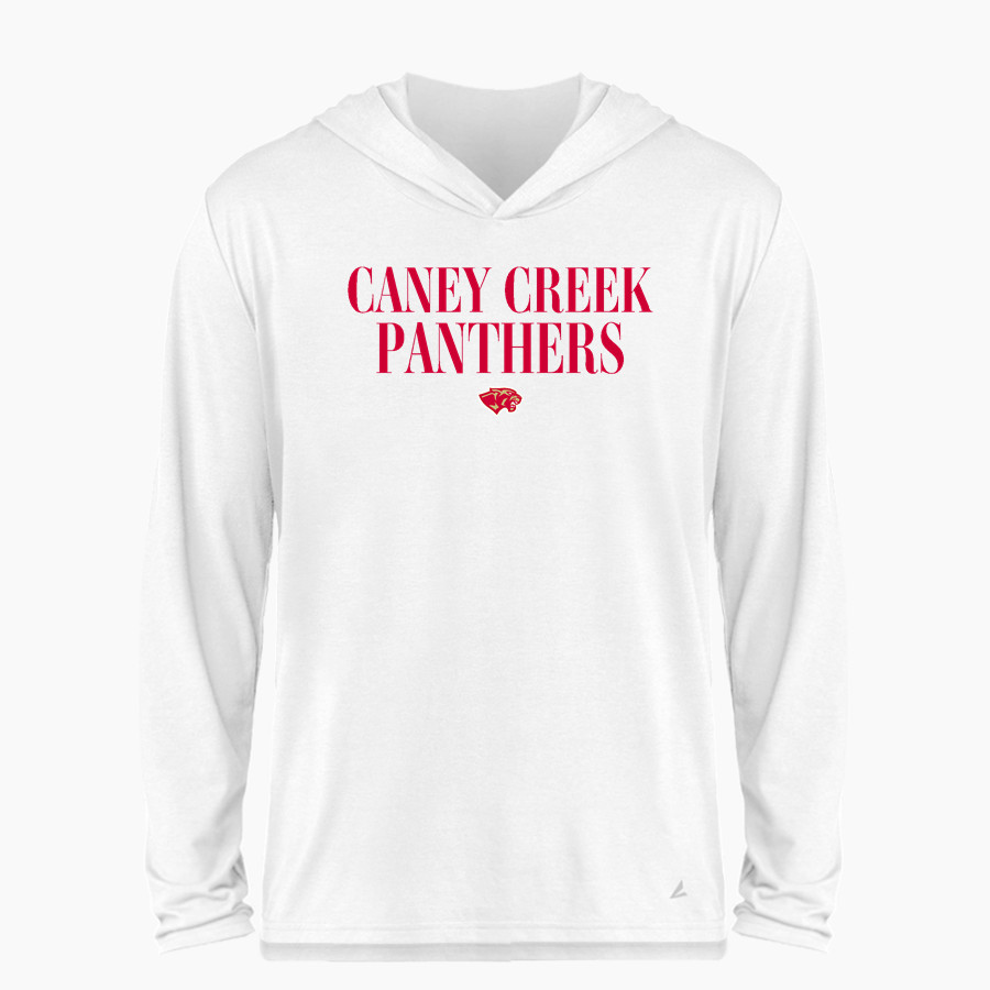 CANEY CREEK HIGH SCHOOL PANTHERS BSN SPORTS Men's Ultimate Long Sleeve Performance Hoodie Tee