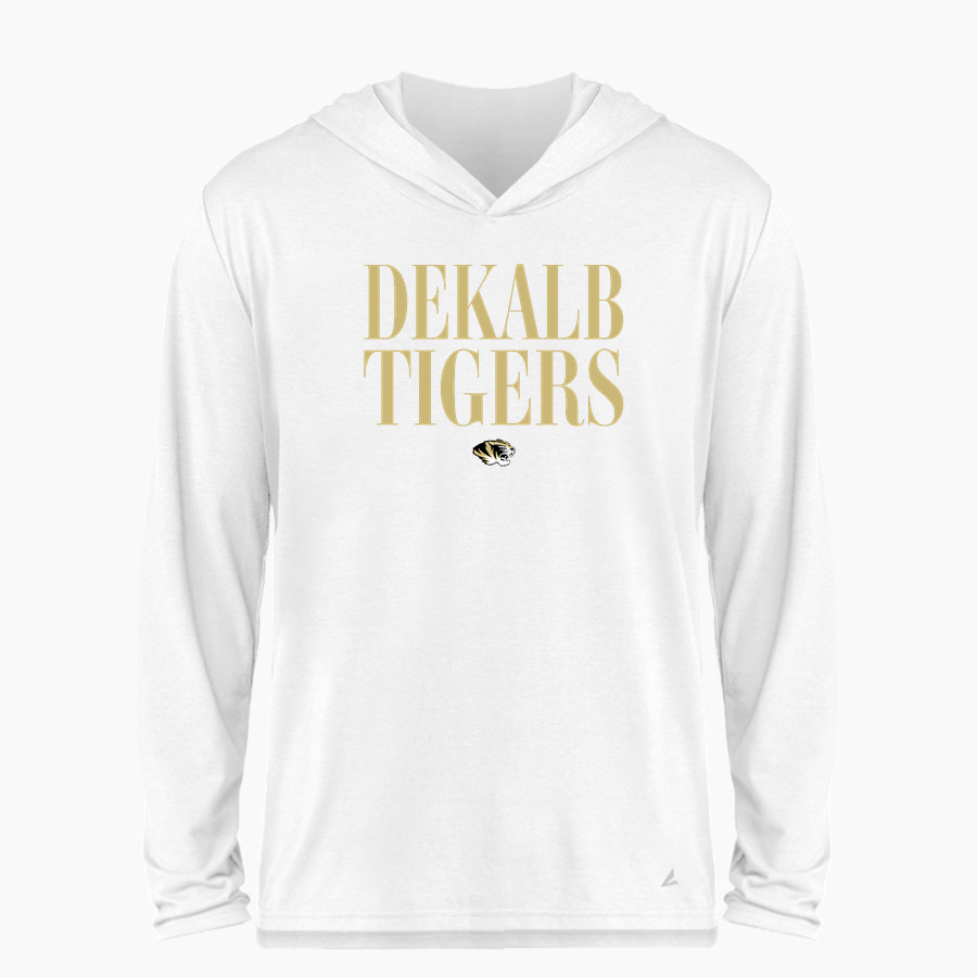 DEKALB HIGH SCHOOL TIGERS <span class="pdp-name-mascot">DEKALB TIGERS</span> BSN SPORTS Men's Ultimate Long Sleeve Performance Hoodie Tee