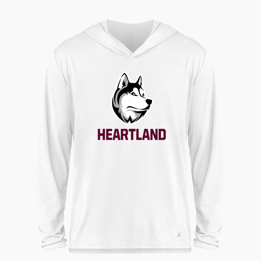 Heartland Huskie <span class="pdp-name-mascot">Heartland Community Schools Huskies</span> BSN SPORTS Men's Ultimate Long Sleeve Performance Hoodie Tee