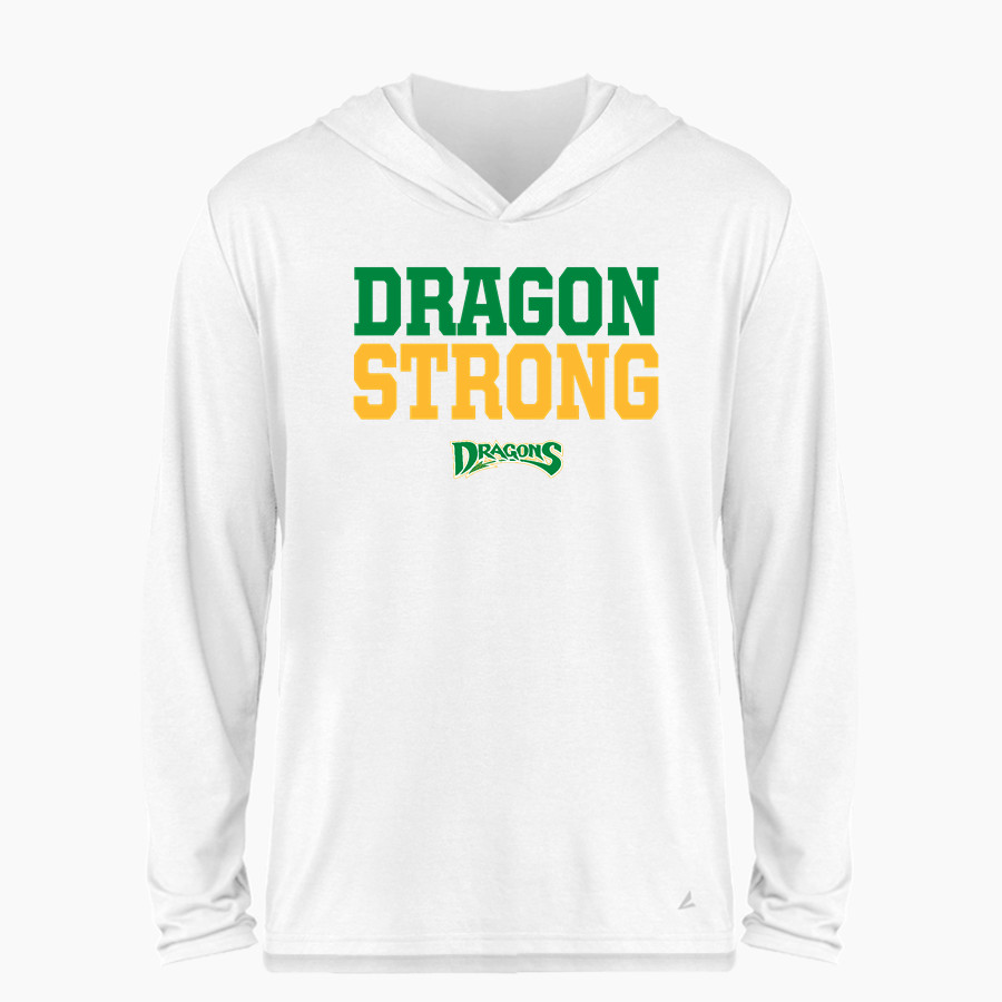 WEST DAVIDSON HIGH SCHOOL DRAGONS BSN SPORTS Men's Ultimate Long Sleeve Performance Hoodie Tee