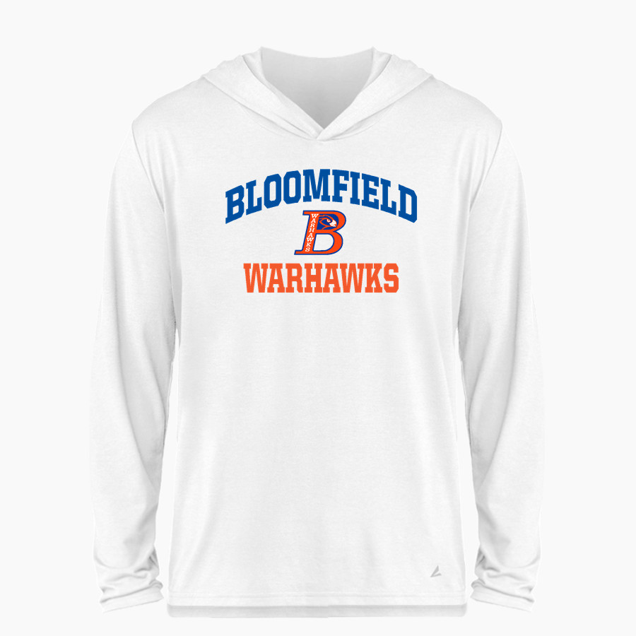 Bloomfield Warhawks BSN SPORTS Men's Ultimate Long Sleeve Performance Hoodie Tee