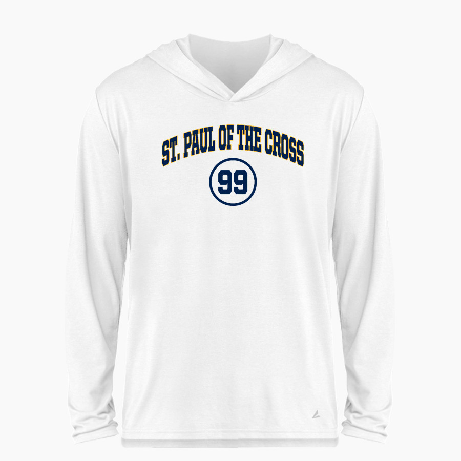 St. Paul of The Cross Tigers BSN SPORTS Men's Ultimate Long Sleeve Performance Hoodie Tee