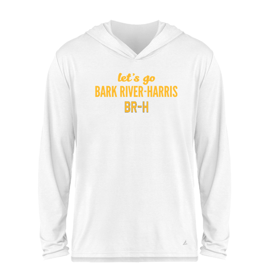 Bark River-Harris Broncos <span class="pdp-name-mascot">Bark-River Harris High School Broncos</span> BSN SPORTS Men's Ultimate Long Sleeve Performance Hoodie Tee