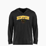 HINTON COMMUNITY HIGH SCHOOL BLACKHAWKS <span class="pdp-name-mascot">HINTON BLACKHAWKS</span> BSN SPORTS Youth Ultimate Long Sleeve Performance Hoodie Tee Front Thumbnail