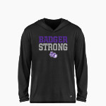 Spring Hill Badgers BSN SPORTS Youth Ultimate Long Sleeve Performance Hoodie Tee Front Thumbnail