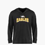 Hawaii Baptist Eagles <span class="pdp-name-mascot">HBA Eagles</span> BSN SPORTS Youth Ultimate Long Sleeve Performance Hoodie Tee Front Thumbnail