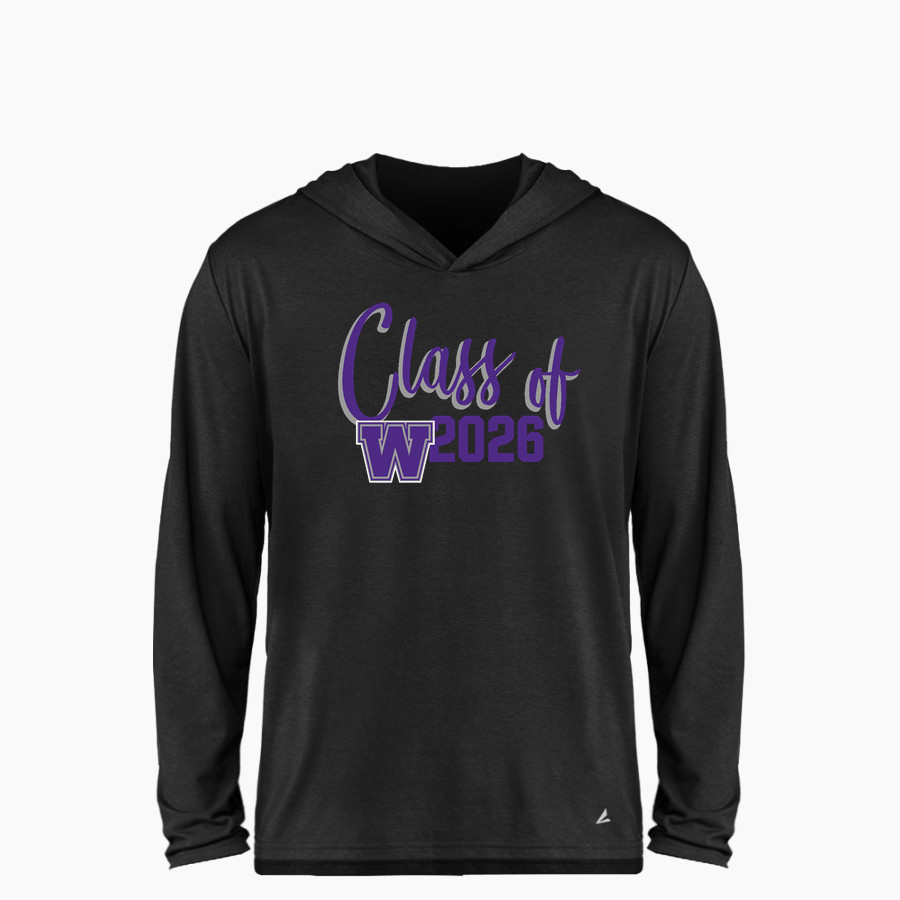 WATERTOWN HIGH SCHOOL PURPLE TIGERS <span class="pdp-name-mascot">WATERTOWN PURPLE TIGERS</span> BSN SPORTS Youth Ultimate Long Sleeve Performance Hoodie Tee