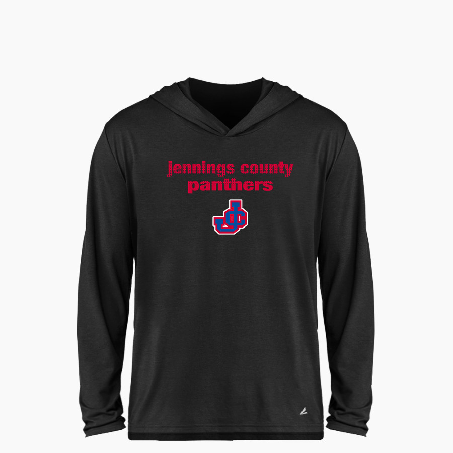 JENNINGS COUNTY HIGH SCHOOL PANTHERS <span class="pdp-name-mascot">JENNINGS COUNTY PANTHERS</span> BSN SPORTS Youth Ultimate Long Sleeve Performance Hoodie Tee