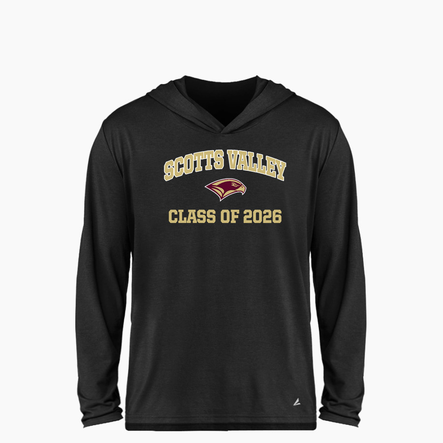 Scotts Valley Falcons BSN SPORTS Youth Ultimate Long Sleeve Performance Hoodie Tee