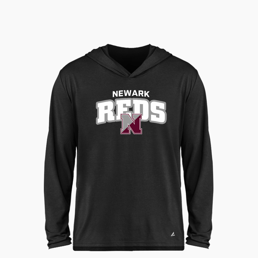 NEWARK HIGH SCHOOL REDS <span class="pdp-name-mascot">NEWARK REDS</span> BSN SPORTS Youth Ultimate Long Sleeve Performance Hoodie Tee