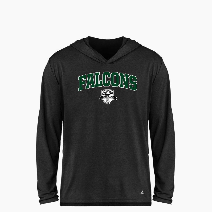 Rush Henrietta Falcons Soccer Club BSN SPORTS Youth Ultimate Long Sleeve Performance Hoodie Tee