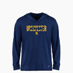 Rochester YellowJackets <span class="pdp-name-mascot">University of Rochester Athletics</span> BSN SPORTS Youth Ultimate Long Sleeve Performance Hoodie Tee Front Thumbnail