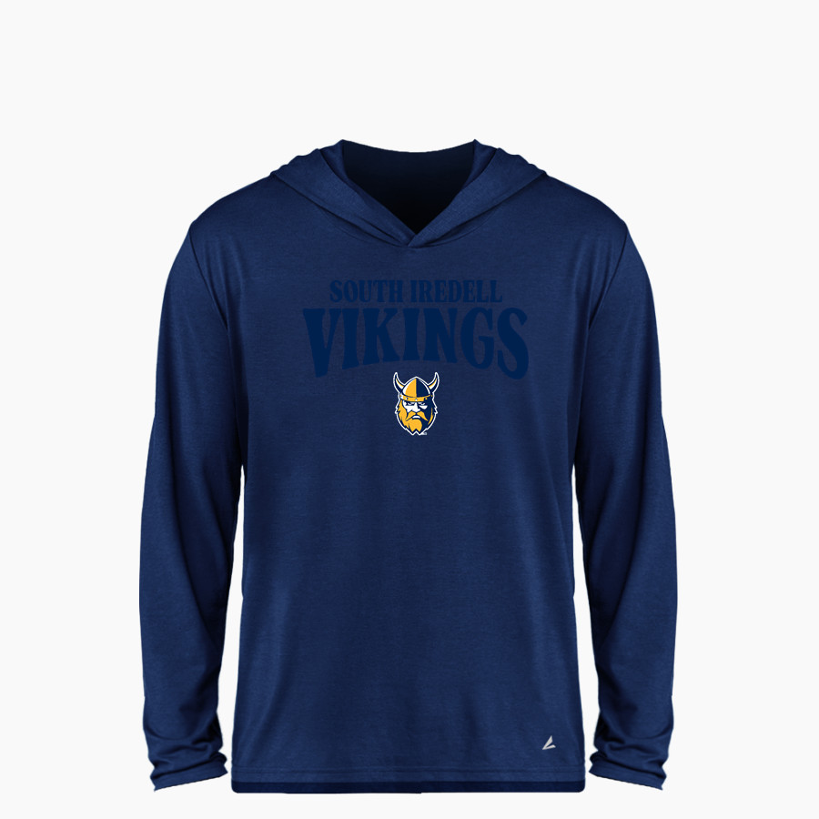 South Iredell Vikings BSN SPORTS Youth Ultimate Long Sleeve Performance Hoodie Tee