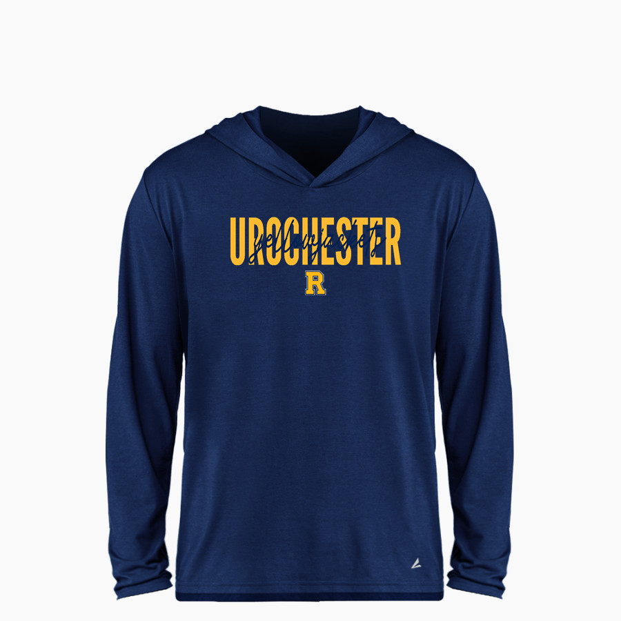 Rochester YellowJackets <span class="pdp-name-mascot">University of Rochester Athletics</span> BSN SPORTS Youth Ultimate Long Sleeve Performance Hoodie Tee
