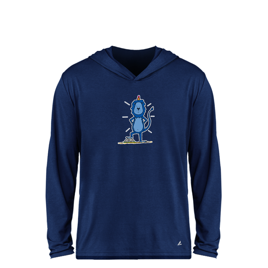 DWIGHT SCHOOL LIONS ONLINE STORE <span class="pdp-name-mascot">DWIGHT LIONS</span> BSN SPORTS Youth Ultimate Long Sleeve Performance Hoodie Tee