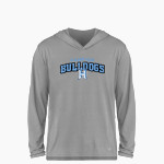 HAMPTON HIGH SCHOOL BULLDOGS <span class="pdp-name-mascot">HAMPTON BULLDOGS</span> BSN SPORTS Youth Ultimate Long Sleeve Performance Hoodie Tee Front Thumbnail