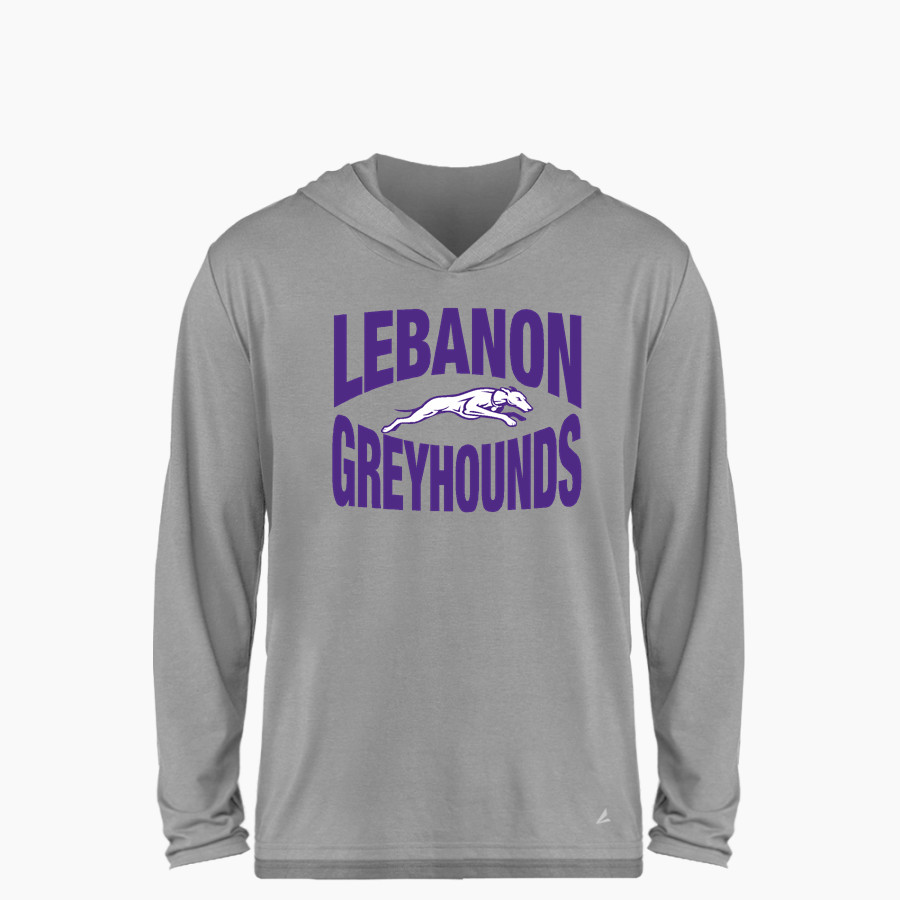 LEBANON COMMUNITY HIGH SCHOOL GREYHOUNDS <span class="pdp-name-mascot">LEBANON GREYHOUNDS</span> BSN SPORTS Youth Ultimate Long Sleeve Performance Hoodie Tee