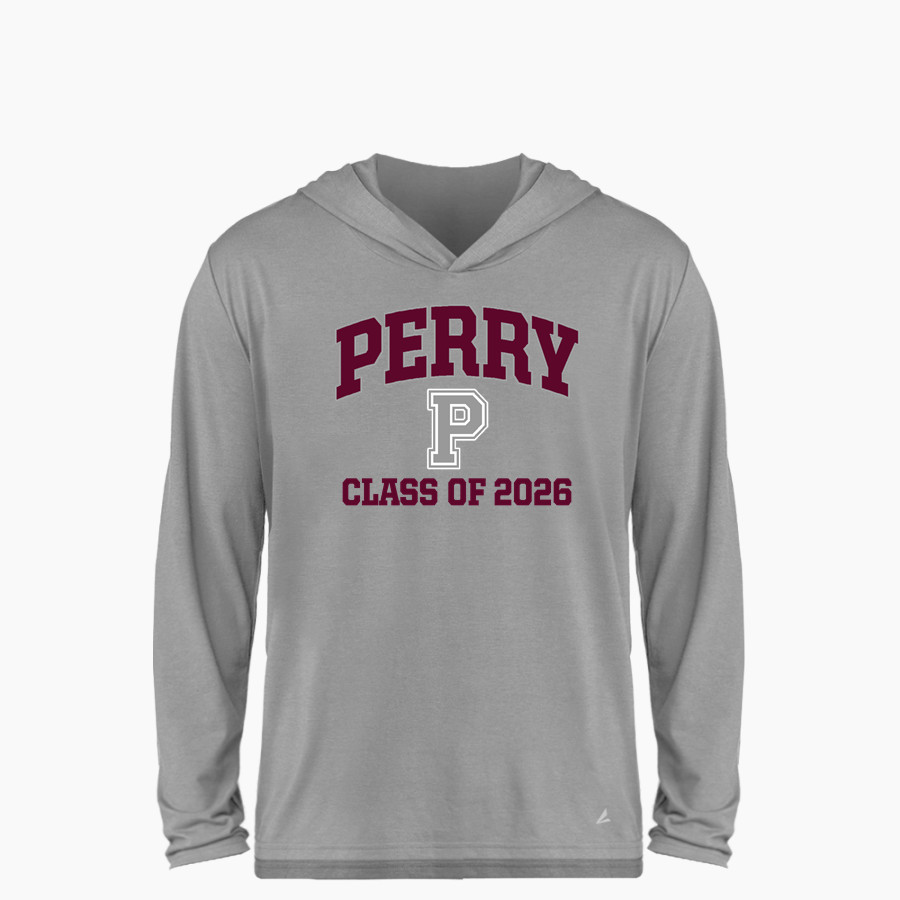 PERRY HIGH SCHOOL MAROONS BSN SPORTS Youth Ultimate Long Sleeve Performance Hoodie Tee