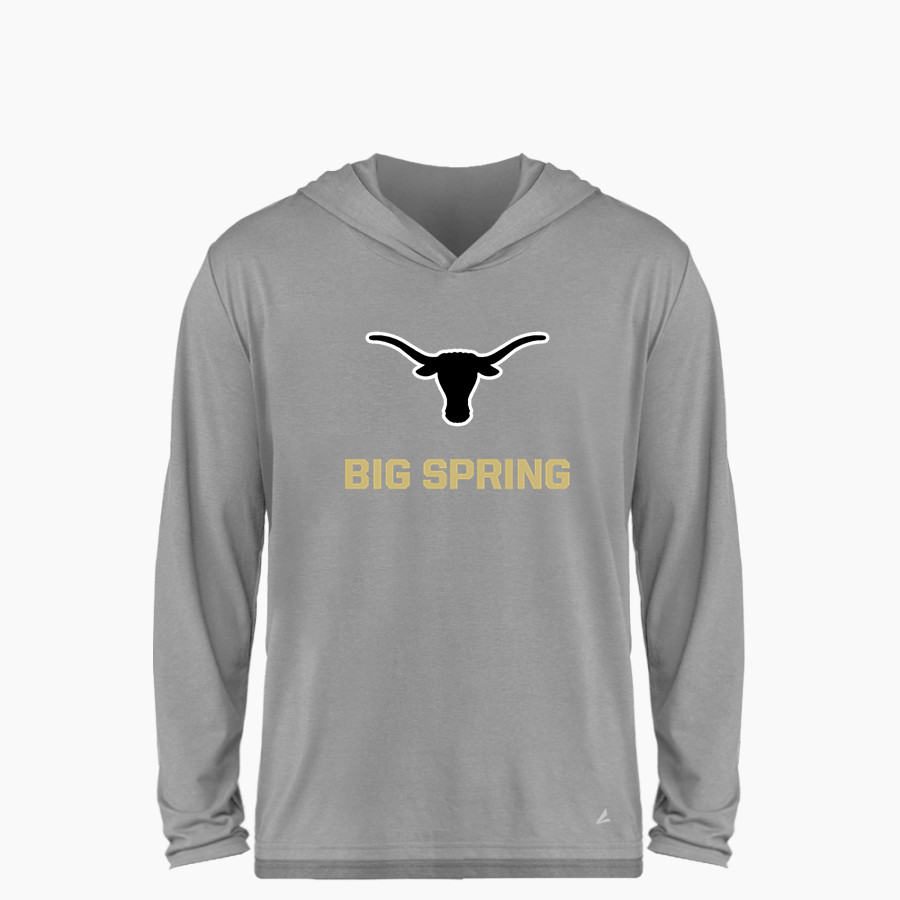 BIG SPRING HIGH SCHOOL STEERS BSN SPORTS Youth Ultimate Long Sleeve Performance Hoodie Tee