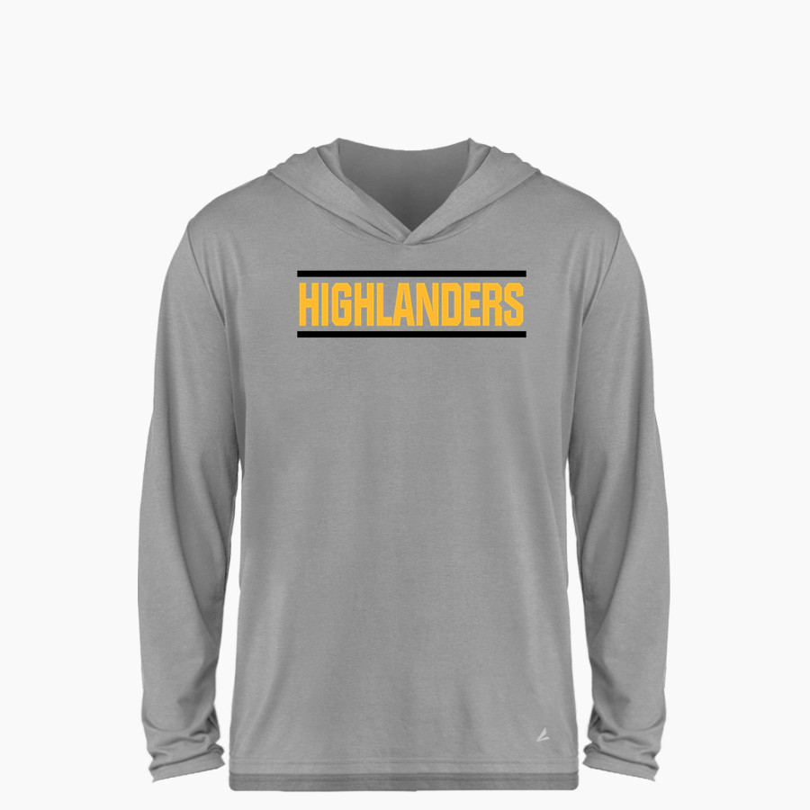 HARWOOD UNION HIGH SCHOOL HIGHLANDERS <span class="pdp-name-mascot">HARWOOD HIGHLANDERS</span> BSN SPORTS Youth Ultimate Long Sleeve Performance Hoodie Tee