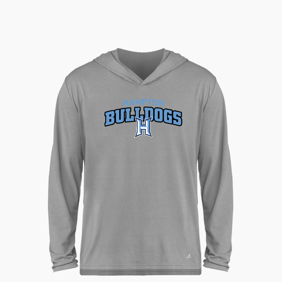 HAMPTON HIGH SCHOOL BULLDOGS <span class="pdp-name-mascot">HAMPTON BULLDOGS</span> BSN SPORTS Youth Ultimate Long Sleeve Performance Hoodie Tee