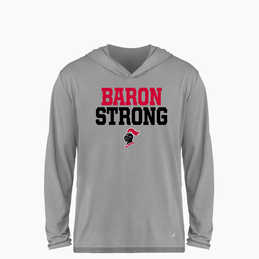 DEKALB HIGH SCHOOL BARONS BSN SPORTS Youth Ultimate Long Sleeve Performance Hoodie Tee